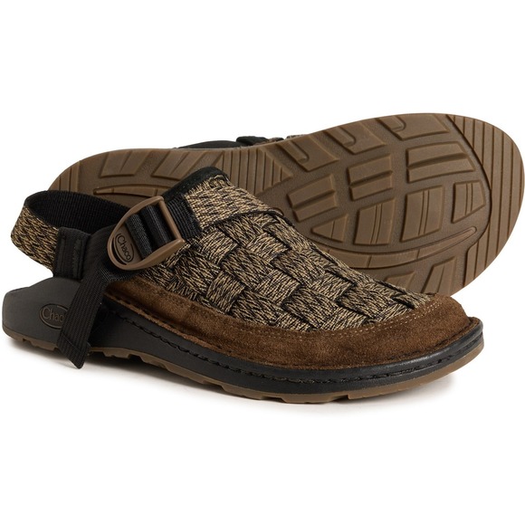 Chaco Other - NEW Chaco Canyon Woven Clogs Men Sz 10 Hut Dark Sand Buckle Open Back Outdoor